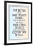 Dare Mighty Things Teddy Roosevelt-null-Framed Art Print