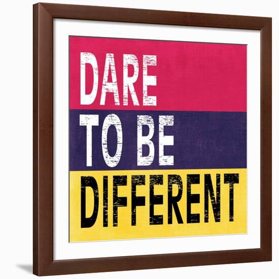 Dare to be Different II-N. Harbick-Framed Art Print