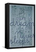 Dare to Dream in a City the Never Sleeps - 1867, New York City, Central Park Composite Map-null-Framed Stretched Canvas