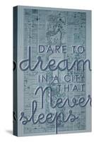 Dare to Dream in a City the Never Sleeps - 1867, New York City, Central Park Composite Map-null-Stretched Canvas