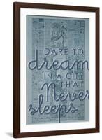 Dare to Dream in a City the Never Sleeps - 1867, New York City, Central Park Composite Map-null-Framed Giclee Print