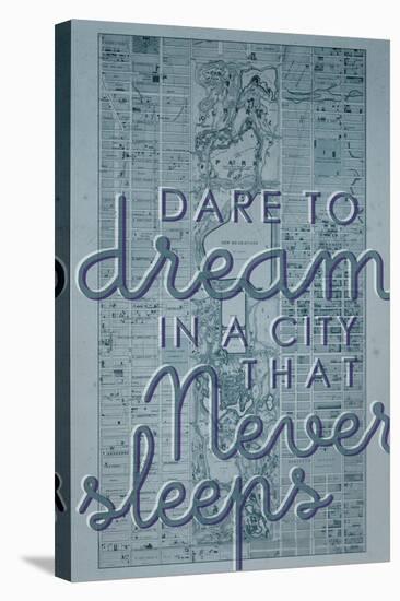 Dare to Dream in a City the Never Sleeps - 1867, New York City, Central Park Composite Map-null-Stretched Canvas