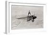 Daredevil Al Wilson Golfing on Biplane-null-Framed Photographic Print