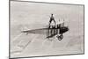 Daredevil Al Wilson Golfing on Biplane-null-Mounted Photographic Print