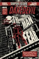Daredevil Black & White No.1 Cover: Daredevil Standing on a Rooftop-David Aja-Lamina Framed Poster