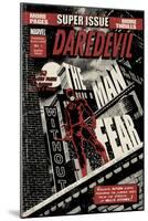 Daredevil Black & White No.1 Cover: Daredevil Standing on a Rooftop-David Aja-Mounted Poster