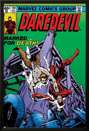Daredevil No.159 Cover: Daredevil-Frank Miller-Lamina Framed Poster