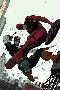 Daredevil No.2 Cover: Daredevil and Captain America Fighting-Paolo Rivera-Lamina Framed Poster