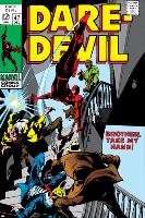 Daredevil No.47 Cover: Daredevil Swinging-Gene Colan-Lamina Framed Poster