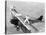 Daredevils Playing Tennis on a Biplane-null-Stretched Canvas