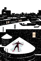 Daredveil No.7 Cover; Daredevil Making a Snow Angel on a Rooftop-Paolo Rivera-Lamina Framed Poster