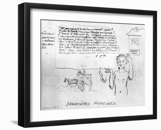 Dargnieres Nouvelles, Arthur Rimbaud Robbed by a Coachman in Vienne, 1876-Paul Verlaine-Framed Giclee Print