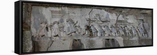 Darius I the Great. the Behistun Inscription, 6th Century Bc-null-Framed Stretched Canvas