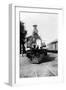 Darius Milhaud and Paul Claudel Seated on a Steam Trip on a Trip While 'En Poste' at the French…-null-Framed Premium Photographic Print