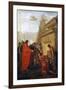 Darius the Great Opening the Tomb of Nitocris, 17th Century-Eustache Le Sueur-Framed Giclee Print