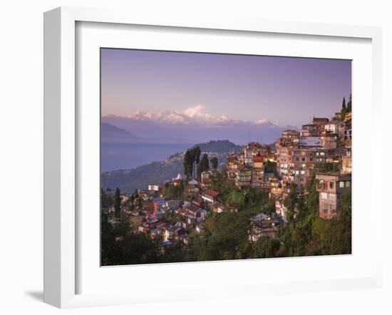 Darjeeling and Kanchenjunga, West Bengal, India-Jane Sweeney-Framed Photographic Print