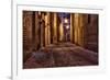 Dark Alley in the Old Town-ermess-Framed Photographic Print