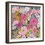 Dark background florals-Suzanne Allard-Framed Art Print