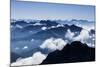 Dark Bergsilhouetten and Light Clouds in Tyrol-Rolf Roeckl-Mounted Photographic Print