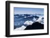 Dark Bergsilhouetten and Light Clouds in Tyrol-Rolf Roeckl-Framed Photographic Print