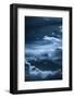 Dark Blue Night Sky with Clouds Formation-coka-Framed Photographic Print