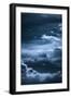 Dark Blue Night Sky with Clouds Formation-coka-Framed Photographic Print