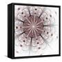 Dark Blue Purple Black Fractal Flower-fbatista72-Framed Stretched Canvas