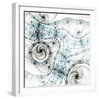 Dark Brown Fractal Flower-fbatista72-Framed Premium Giclee Print