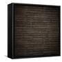 Dark Brown Wood Panels.-Reinhold Leitner-Framed Stretched Canvas