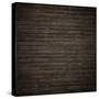 Dark Brown Wood Panels.-Reinhold Leitner-Stretched Canvas