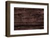 Dark Brown Wood Panels.-Reinhold Leitner-Framed Photographic Print