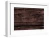 Dark Brown Wood Panels.-Reinhold Leitner-Framed Photographic Print