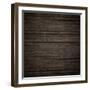 Dark Brown Wood Panels.-Reinhold Leitner-Framed Photographic Print