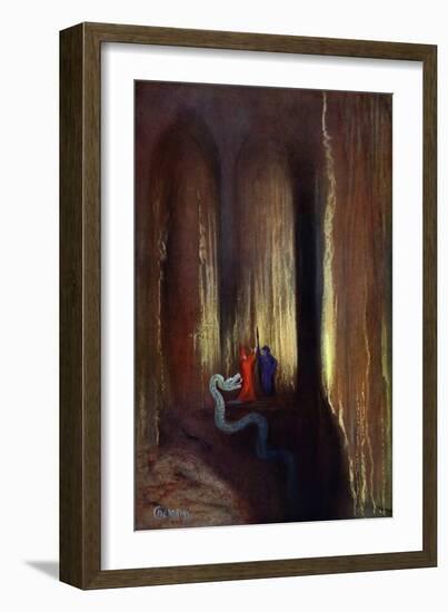 Dark Cavern, 1906-Hermann Hendrich-Framed Giclee Print