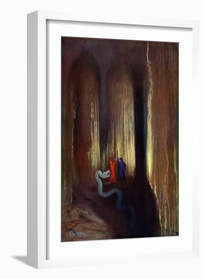 Dark Cavern, 1906-Hermann Hendrich-Framed Giclee Print