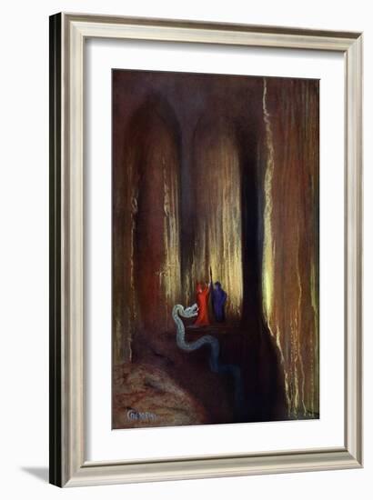Dark Cavern, 1906-Hermann Hendrich-Framed Giclee Print