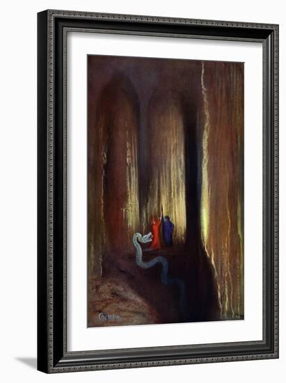 Dark Cavern, 1906-Hermann Hendrich-Framed Giclee Print