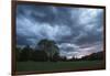 Dark clouds above a park-Benjamin Engler-Framed Photographic Print