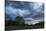 Dark clouds above a park-Benjamin Engler-Stretched Canvas