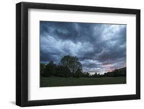 Dark clouds above a park-Benjamin Engler-Framed Photographic Print