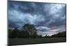 Dark clouds above a park-Benjamin Engler-Mounted Photographic Print
