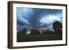 Dark clouds above a park-Benjamin Engler-Framed Photographic Print