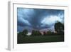 Dark clouds above a park-Benjamin Engler-Framed Photographic Print