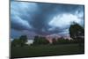 Dark clouds above a park-Benjamin Engler-Mounted Photographic Print