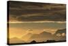 Dark Clouds Above Mountains-Paul Souders-Stretched Canvas