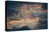 Dark Clouds over a Hilly Landscape at Sunset-Clive Nolan-Stretched Canvas