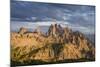 dark clouds over Cadini di Misurina, Dolomites, Italy-Michael Jaeschke-Mounted Photographic Print