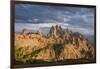 dark clouds over Cadini di Misurina, Dolomites, Italy-Michael Jaeschke-Framed Photographic Print