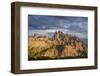 dark clouds over Cadini di Misurina, Dolomites, Italy-Michael Jaeschke-Framed Photographic Print