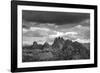 dark clouds over Cadini di Misurina, Dolomites, Italy-Michael Jaeschke-Framed Photographic Print